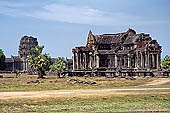 Angkor Wat temple, the library. 